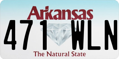 AR license plate 471WLN