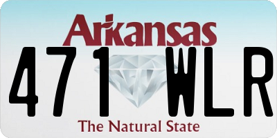 AR license plate 471WLR