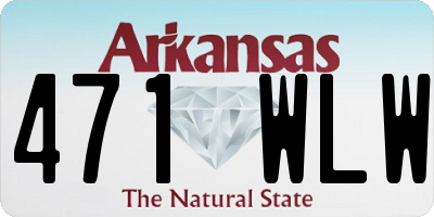AR license plate 471WLW