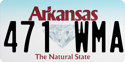 AR license plate 471WMA