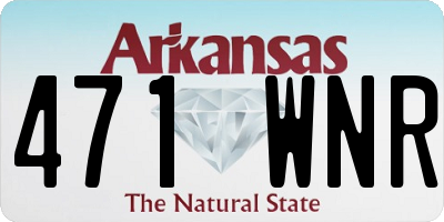 AR license plate 471WNR