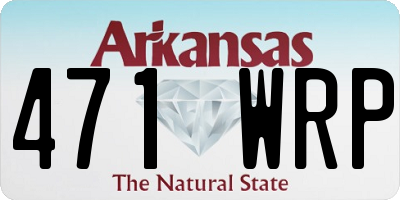 AR license plate 471WRP