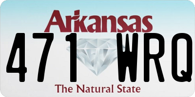 AR license plate 471WRQ