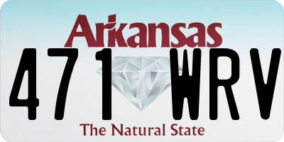 AR license plate 471WRV