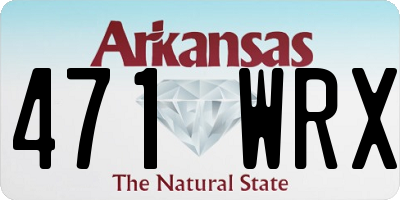 AR license plate 471WRX