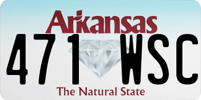 AR license plate 471WSC