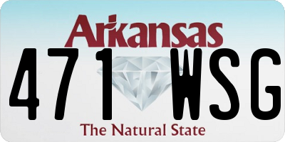 AR license plate 471WSG