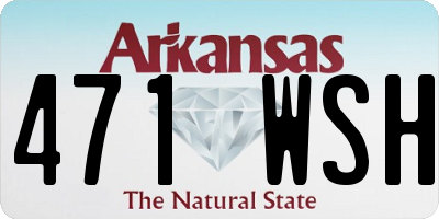 AR license plate 471WSH