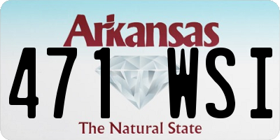 AR license plate 471WSI