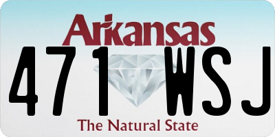 AR license plate 471WSJ