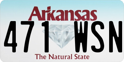 AR license plate 471WSN