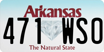 AR license plate 471WSO