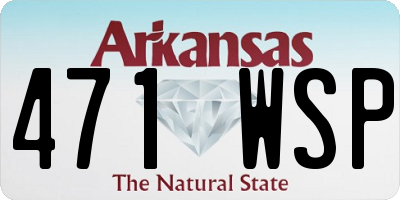 AR license plate 471WSP