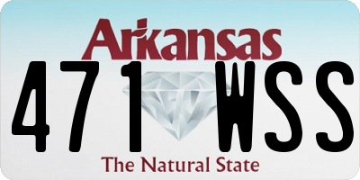 AR license plate 471WSS