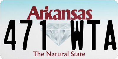 AR license plate 471WTA