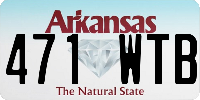 AR license plate 471WTB