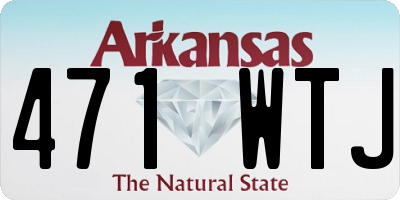 AR license plate 471WTJ