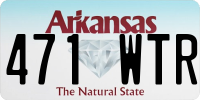 AR license plate 471WTR