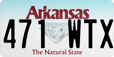 AR license plate 471WTX