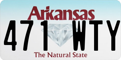 AR license plate 471WTY