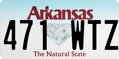 AR license plate 471WTZ