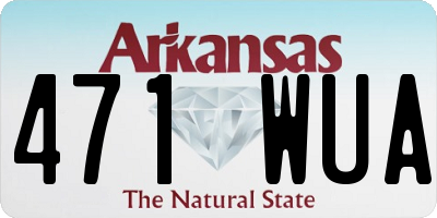 AR license plate 471WUA