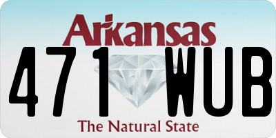 AR license plate 471WUB