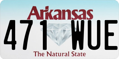 AR license plate 471WUE