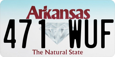 AR license plate 471WUF