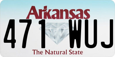 AR license plate 471WUJ