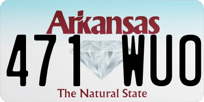 AR license plate 471WUO