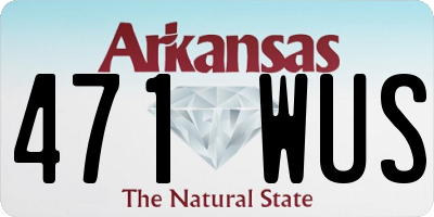 AR license plate 471WUS