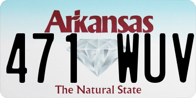 AR license plate 471WUV