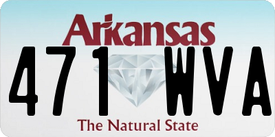 AR license plate 471WVA