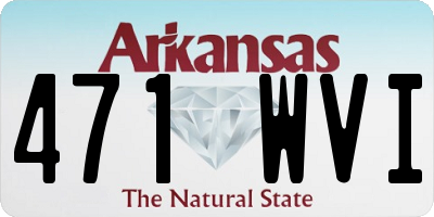 AR license plate 471WVI