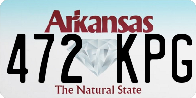 AR license plate 472KPG