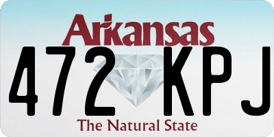 AR license plate 472KPJ