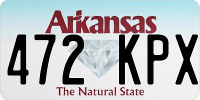 AR license plate 472KPX