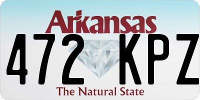 AR license plate 472KPZ