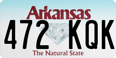 AR license plate 472KQK