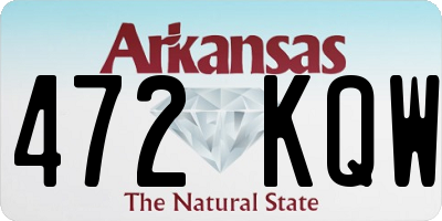 AR license plate 472KQW