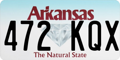 AR license plate 472KQX