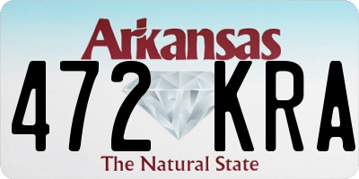 AR license plate 472KRA