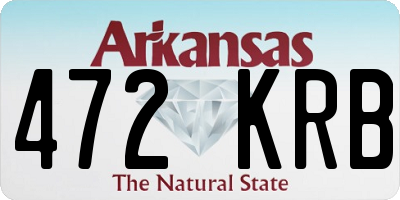 AR license plate 472KRB