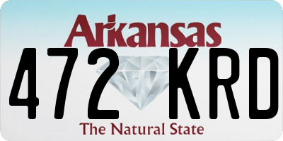 AR license plate 472KRD