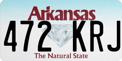 AR license plate 472KRJ