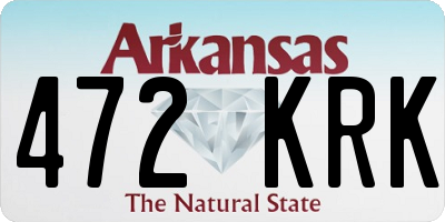 AR license plate 472KRK