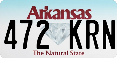 AR license plate 472KRN