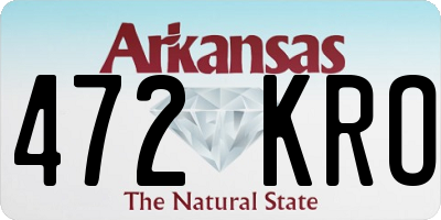 AR license plate 472KRO