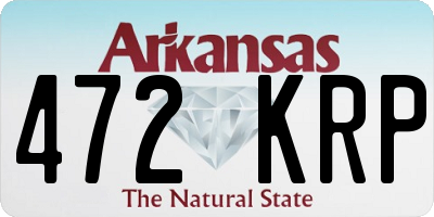 AR license plate 472KRP